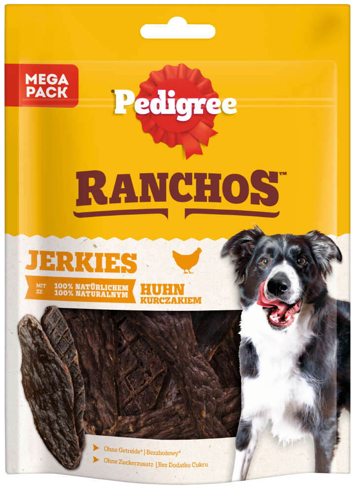 Pedigree Hundeleckerli Ranchos Jerkies Huhn